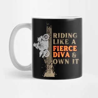 Rider fierce diva Mug